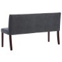 Graue Bank aus Kunstleder, 148,5 cm von vidaXL, Bänke für Hallen und Lager - Ref: Foro24-288572, Preis: 209,81 €, Rabatt: %