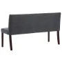 Gray artificial suede leather bench 148.5 cm by vidaXL, Benches for halls and storage - Ref: Foro24-288572, Price: 210,36 €, ...