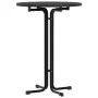 High dining table in engineered wood and black steel Ø80x110 cm by vidaXL, Kitchen and dining tables - Ref: Foro24-4008305, P...