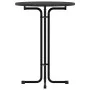 High dining table in engineered wood and black steel Ø80x110 cm by vidaXL, Kitchen and dining tables - Ref: Foro24-4008305, P...