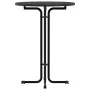 High dining table in engineered wood and black steel Ø80x110 cm by vidaXL, Kitchen and dining tables - Ref: Foro24-4008305, P...