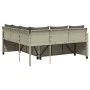 L-shaped garden sofa with table and light gray PE rattan cushions by vidaXL, Garden sets - Ref: Foro24-369044, Price: 346,17 ...