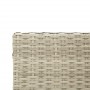L-förmiges Gartensofa mit Tisch und hellgrauen PE-Rattankissen von vidaXL, Gartensets - Ref: Foro24-369044, Preis: 296,73 €, ...