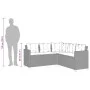L-shaped garden sofa with table and light gray PE rattan cushions by vidaXL, Garden sets - Ref: Foro24-369044, Price: 346,17 ...
