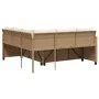 L-shaped garden sofa with beige PE rattan table and cushions by vidaXL, Garden sets - Ref: Foro24-369050, Price: 407,83 €, Di...