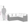 L-shaped garden sofa with beige PE rattan table and cushions by vidaXL, Garden sets - Ref: Foro24-369050, Price: 407,83 €, Di...