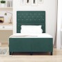 Estructura de cama Verde oscuro 120 x 190 cm Terciopelo