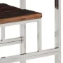 Konsolentisch aus Edelstahl, Massivholz, silberfarben von vidaXL, Seitentische - Ref: Foro24-350013, Preis: 94,54 €, Rabatt: %