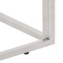 Mesa consola acero inoxidable madera maciza traviesa plateado de vidaXL, Mesas auxiliares - Ref: Foro24-350013, Precio: 95,37...