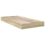Estructura de cama madera de ingeniería roble Sonoma 75x190 cm de vidaXL, Camas y somieres - Ref: Foro24-842079, Precio: 58,4...