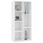 Estantería librería madera contrachapada blanco 50x25x106 cm de vidaXL, Librerías y estanterías - Ref: Foro24-801107, Precio:...