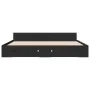 Black engineered wood bed frame with drawers 200x200 cm by vidaXL, Beds and slatted bases - Ref: Foro24-3280721, Price: 183,1...
