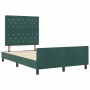 Estructura de cama Verde oscuro 120 x 190 cm Terciopelo
