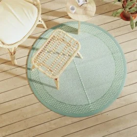 Alfombra de exterior PP verde Ø120 cm de vidaXL, Protectores para exterior - Ref: Foro24-368526, Precio: 27,26 €, Descuento: %