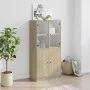 Tall sideboard with Sonoma oak wood doors 68x37x142 cm by vidaXL, Sideboards - Ref: Foro24-3295866, Price: 134,88 €, Discount: %