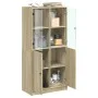 Tall sideboard with Sonoma oak wood doors 68x37x142 cm by vidaXL, Sideboards - Ref: Foro24-3295866, Price: 134,88 €, Discount: %
