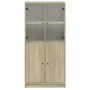 Tall sideboard with Sonoma oak wood doors 68x37x142 cm by vidaXL, Sideboards - Ref: Foro24-3295866, Price: 134,88 €, Discount: %