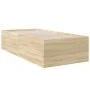 Sonoma oak engineered wood bed frame 90x190 cm by vidaXL, Beds and slatted bases - Ref: Foro24-3280974, Price: 105,61 €, Disc...