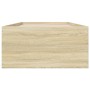 Estructura de cama madera de ingeniería roble Sonoma 90x190 cm de vidaXL, Camas y somieres - Ref: Foro24-3280974, Precio: 106...