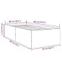 Sonoma oak engineered wood bed frame 90x190 cm by vidaXL, Beds and slatted bases - Ref: Foro24-3280974, Price: 105,61 €, Disc...
