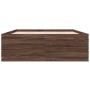 Oak brown engineered wood bed frame 120x190 cm by vidaXL, Beds and slatted bases - Ref: Foro24-3280957, Price: 139,37 €, Disc...