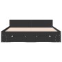 Cama con cajones madera de ingeniería negro 140x190 cm de vidaXL, Camas y somieres - Ref: Foro24-3280763, Precio: 195,83 €, D...