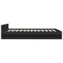 Black engineered wood bed with drawers 140x190 cm by vidaXL, Beds and slatted bases - Ref: Foro24-3280763, Price: 178,57 €, D...