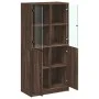 Aparador alto con puertas madera roble marrón 68x37x142 cm de vidaXL, Aparadores - Ref: Foro24-3295870, Precio: 126,09 €, Des...