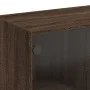 Aparador alto con puertas madera roble marrón 68x37x142 cm de vidaXL, Aparadores - Ref: Foro24-3295870, Precio: 126,09 €, Des...