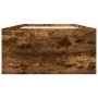 Smoke oak engineered wood bed frame 100x200 cm by vidaXL, Beds and slatted bases - Ref: Foro24-3280962, Price: 101,85 €, Disc...