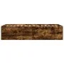 Estructura de cama madera de ingeniería roble humo 100x200 cm de vidaXL, Camas y somieres - Ref: Foro24-3280962, Precio: 101,...