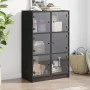 Tall sideboard with black engineered wood doors 68x37x109 cm by vidaXL, Sideboards - Ref: Foro24-3295851, Price: 114,78 €, Di...