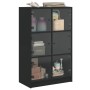 Tall sideboard with black engineered wood doors 68x37x109 cm by vidaXL, Sideboards - Ref: Foro24-3295851, Price: 116,10 €, Di...