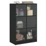 Tall sideboard with black engineered wood doors 68x37x109 cm by vidaXL, Sideboards - Ref: Foro24-3295851, Price: 114,78 €, Di...