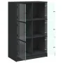 Tall sideboard with black engineered wood doors 68x37x109 cm by vidaXL, Sideboards - Ref: Foro24-3295851, Price: 114,78 €, Di...