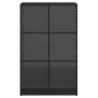 Aparador alto con puertas madera ingeniería negro 68x37x109 cm de vidaXL, Aparadores - Ref: Foro24-3295851, Precio: 116,10 €