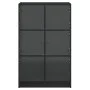 Aparador alto con puertas madera ingeniería negro 68x37x109 cm de vidaXL, Aparadores - Ref: Foro24-3295851, Precio: 114,77 €,...