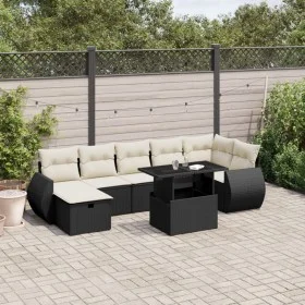 8-piece garden sofa set and black synthetic rattan cushions by vidaXL, Garden sets - Ref: Foro24-3275146, Price: 536,57 €, Di...