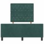 Estructura de cama Verde oscuro 120 x 190 cm Terciopelo