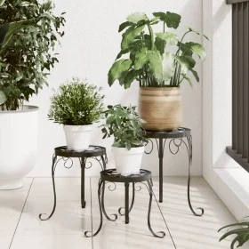 Plant supports 3 pcs ceramic black and white by vidaXL, Pot stands - Ref: Foro24-4003395, Price: 81,64 €, Discount: %
