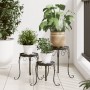 Plant supports 3 pcs ceramic black and white by vidaXL, Pot stands - Ref: Foro24-4003395, Price: 83,33 €, Discount: %