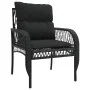 4-teilige Gartensofagarnitur mit schwarzen synthetischen Rattankissen von vidaXL, Gartensets - Ref: Foro24-368727, Preis: 350...