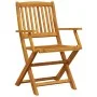 Zusammenklappbare Café-Möbel, 3-teilig, aus massivem Akazienholz von vidaXL, Gartensets - Ref: Foro24-3295252, Preis: 162,71 ...