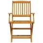 Zusammenklappbare Café-Möbel, 3-teilig, aus massivem Akazienholz von vidaXL, Gartensets - Ref: Foro24-3295252, Preis: 162,71 ...