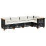 5-piece garden furniture set and black synthetic rattan cushions by vidaXL, Garden sets - Ref: Foro24-3261812, Price: 380,19 ...