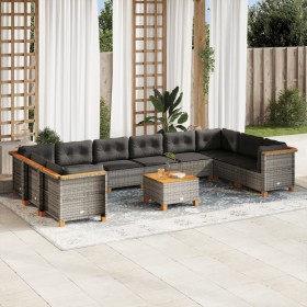 11-piece garden sofa set and gray synthetic rattan cushions by vidaXL, Garden sets - Ref: Foro24-3262026, Price: 776,06 €, Di...