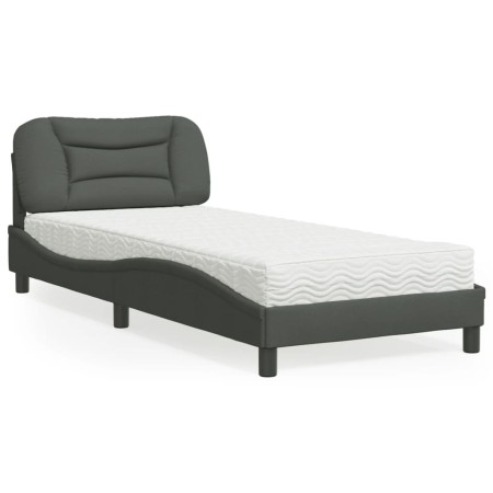 Bett mit dunkelgrauer Stoffmatratze 80x200 cm von vidaXL, Betten und Lattenroste - Ref: Foro24-3208493, Preis: 278,43 €, Raba...