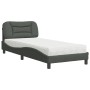 Bett mit dunkelgrauer Stoffmatratze 80x200 cm von vidaXL, Betten und Lattenroste - Ref: Foro24-3208493, Preis: 278,43 €, Raba...