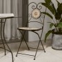 Klappbare Bistrostühle, 2 Stück, Terrakotta und weiße Keramik von vidaXL, Gartenstühle - Ref: Foro24-4003407, Preis: 169,10 €...