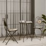 Klappbare Bistrostühle, 2 Stück, Terrakotta und weiße Keramik von vidaXL, Gartenstühle - Ref: Foro24-4003407, Preis: 169,10 €...
